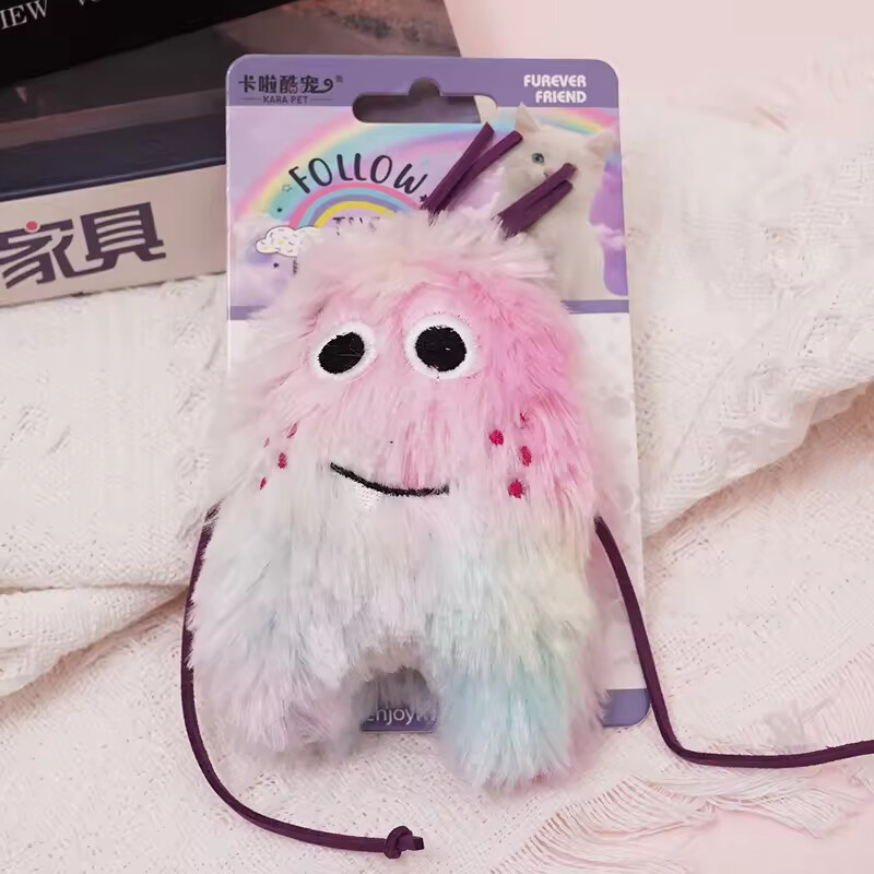 Manufacturer Wholesale pink Purple Blue Yellow Cat Plush Toy