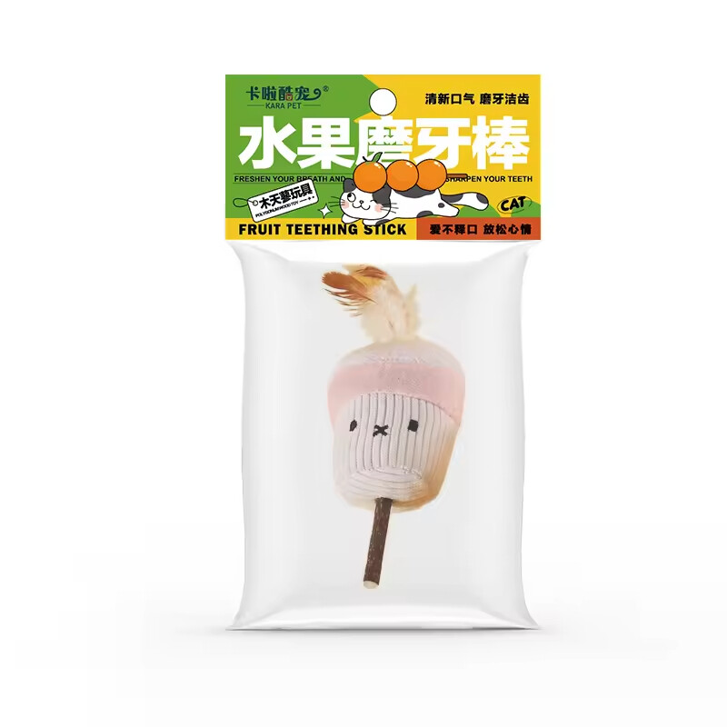 Manufacturer Wholesale Fruit Design Plush Cat Toys with Silvervine