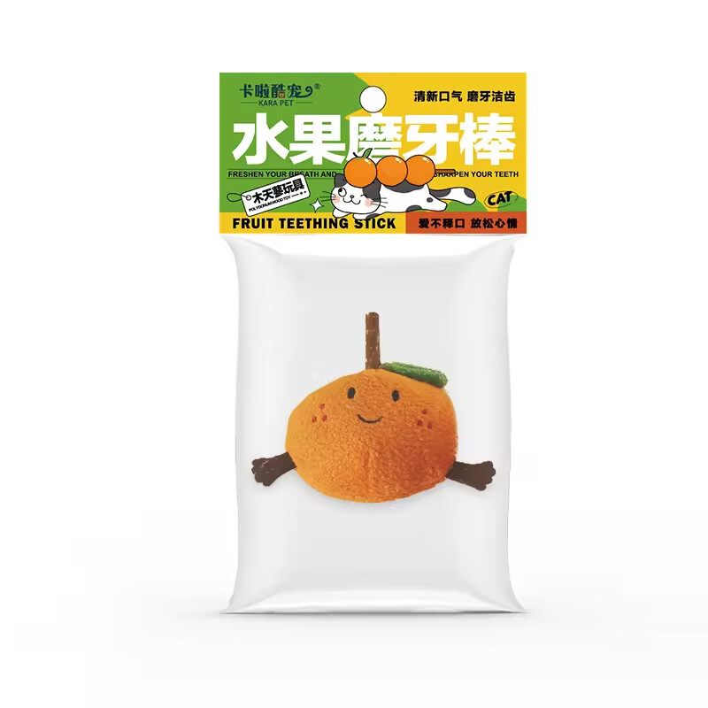 Manufacturer Wholesale Fruit Design Plush Cat Toys with Silvervine