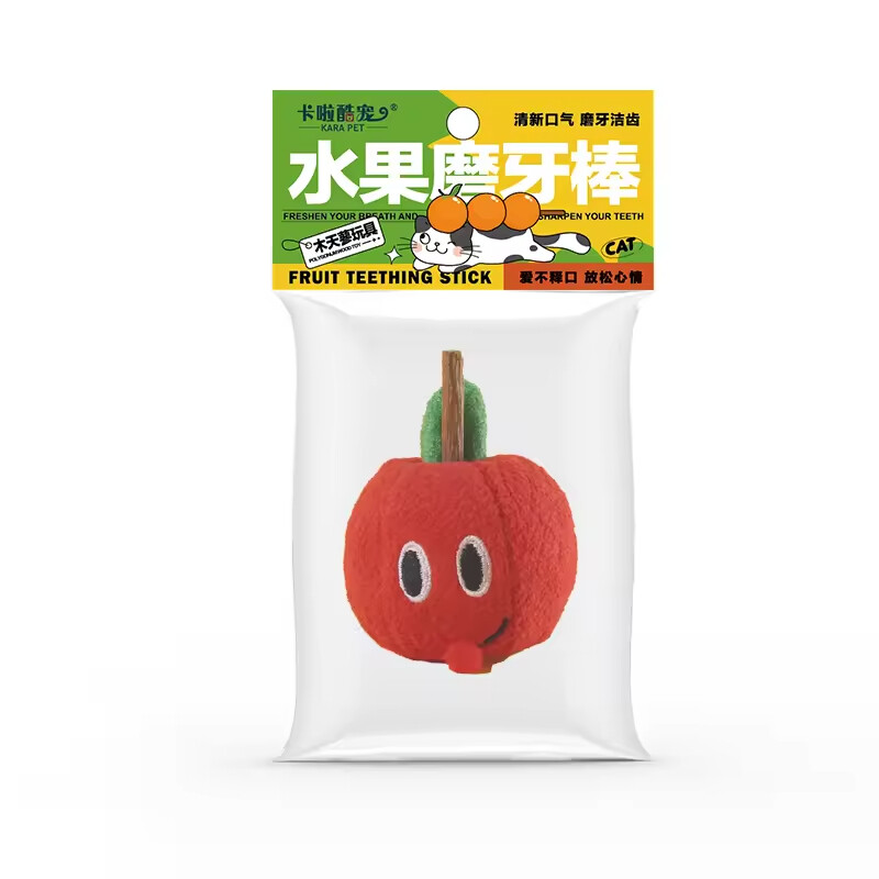 Manufacturer Wholesale Fruit Design Plush Cat Toys with Silvervine