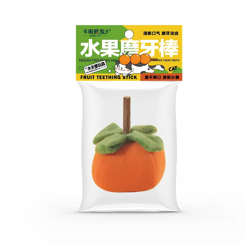 Manufacturer Wholesale Fruit Design Plush Cat Toys with Silvervine