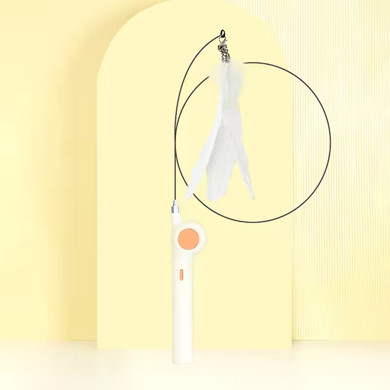 Interactive Cat Feather Teaser Toys