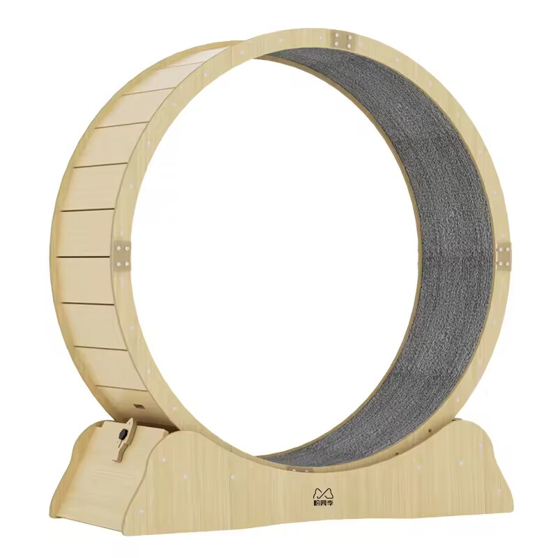 Manufacturer Wholesale Stable Wood Running Wheel Cat Treadmill