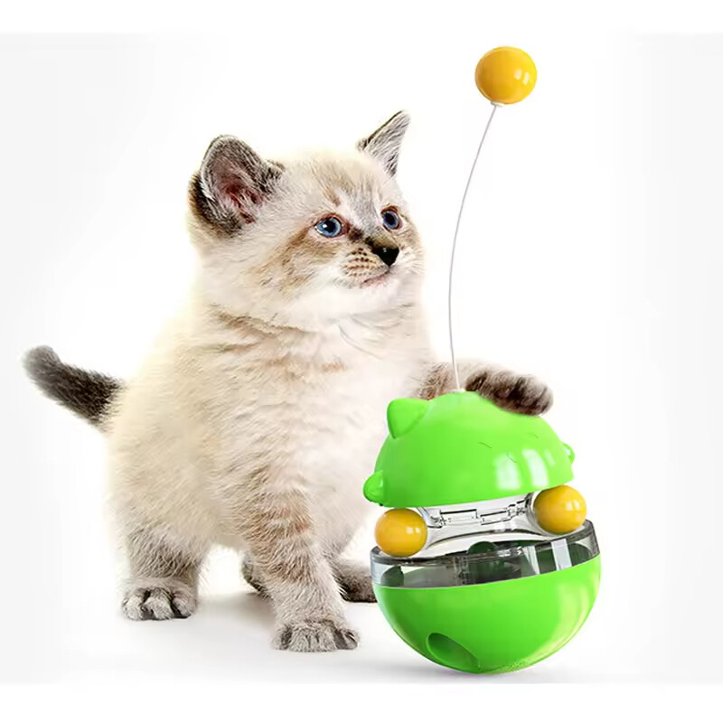 Manufacturer Wholesale Tumbler Blue pink Green Yellow Dog Cat Feeder Toys