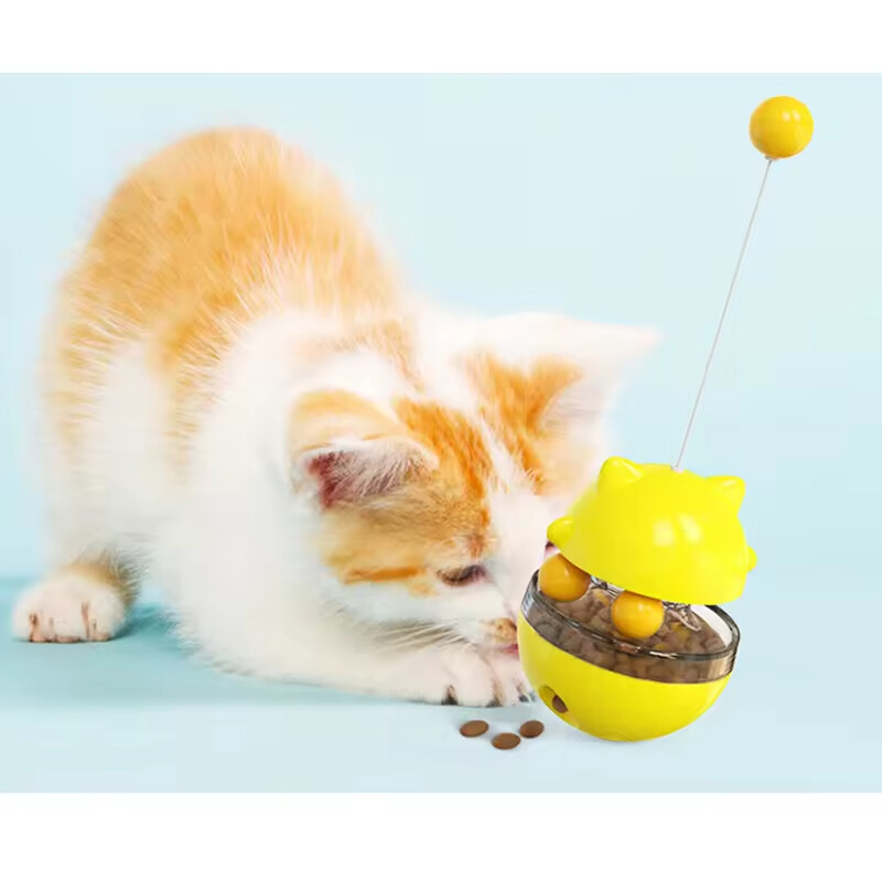 Manufacturer Wholesale Tumbler Blue pink Green Yellow Dog Cat Feeder Toys