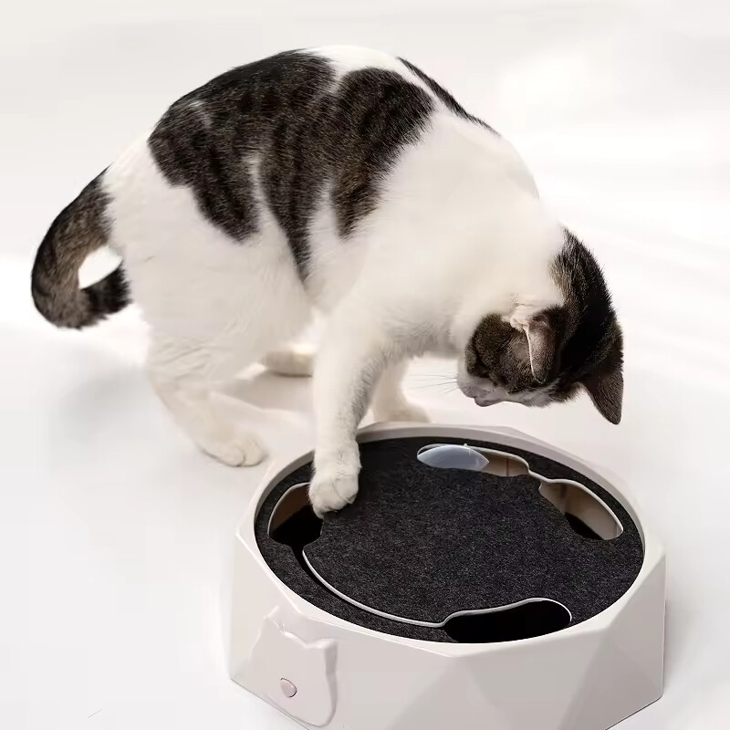 Manufacturer Wholesale Electric Smart Cat Round Toy with Mouse