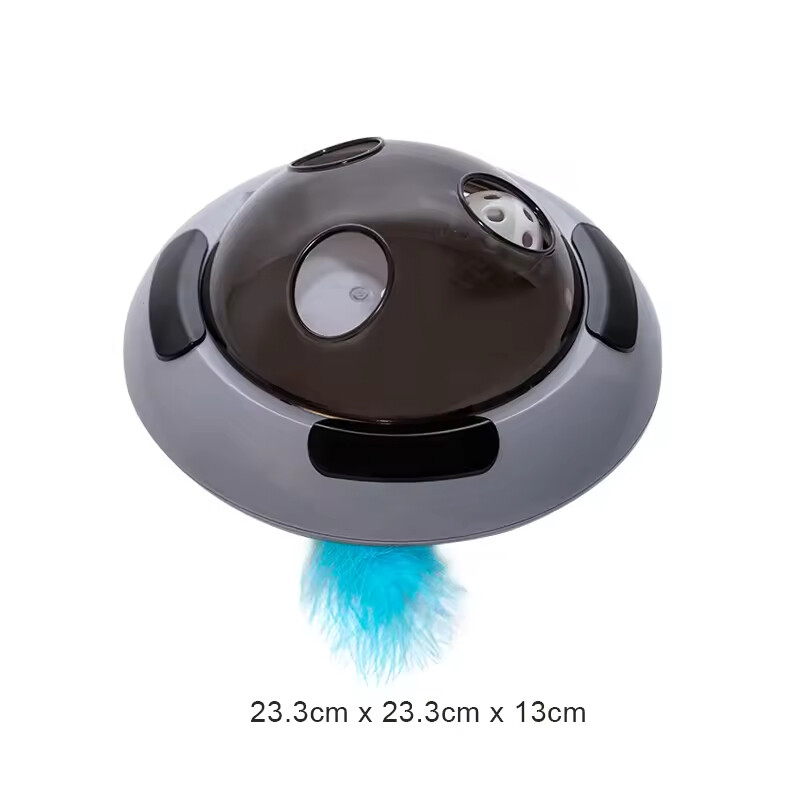 Manufacturer Wholesale Electric Smart Flying Saucer Cat Turntable Toy