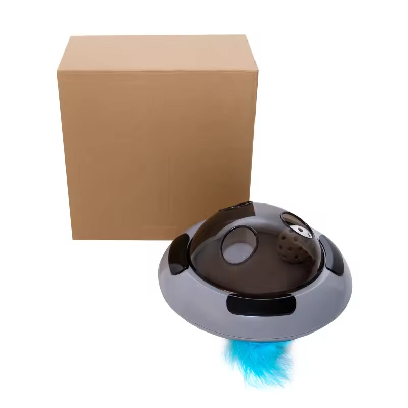 Manufacturer Wholesale Electric Smart Flying Saucer Cat Turntable Toy