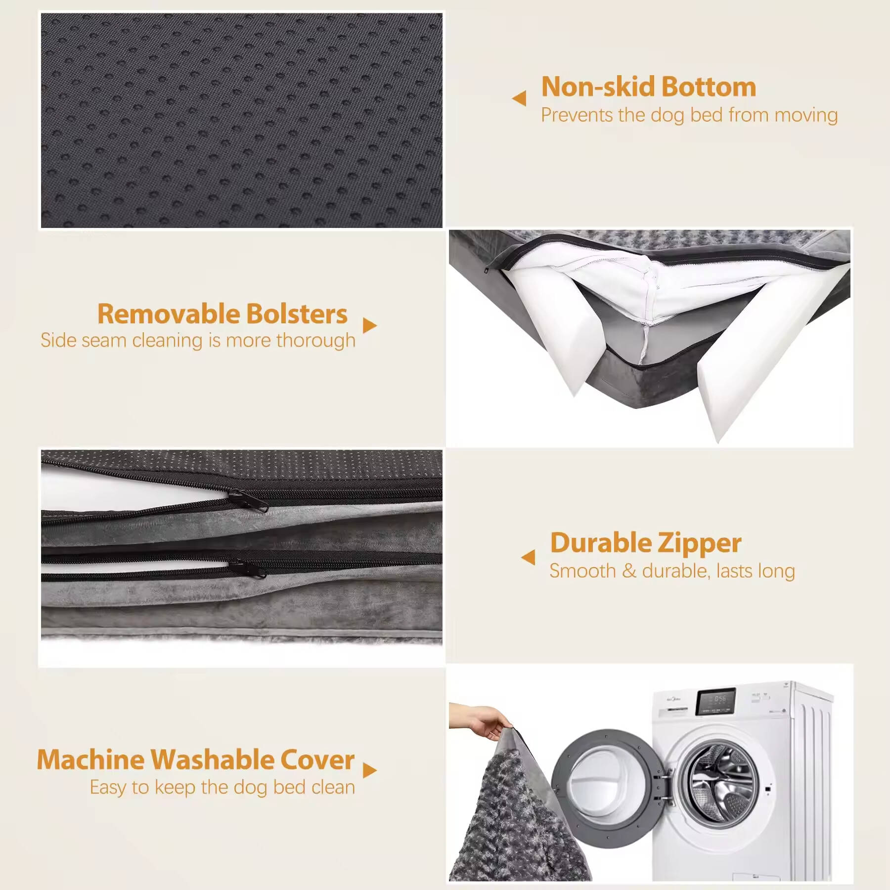 Custom Logo Memory Foam Large Dog Pet Bed