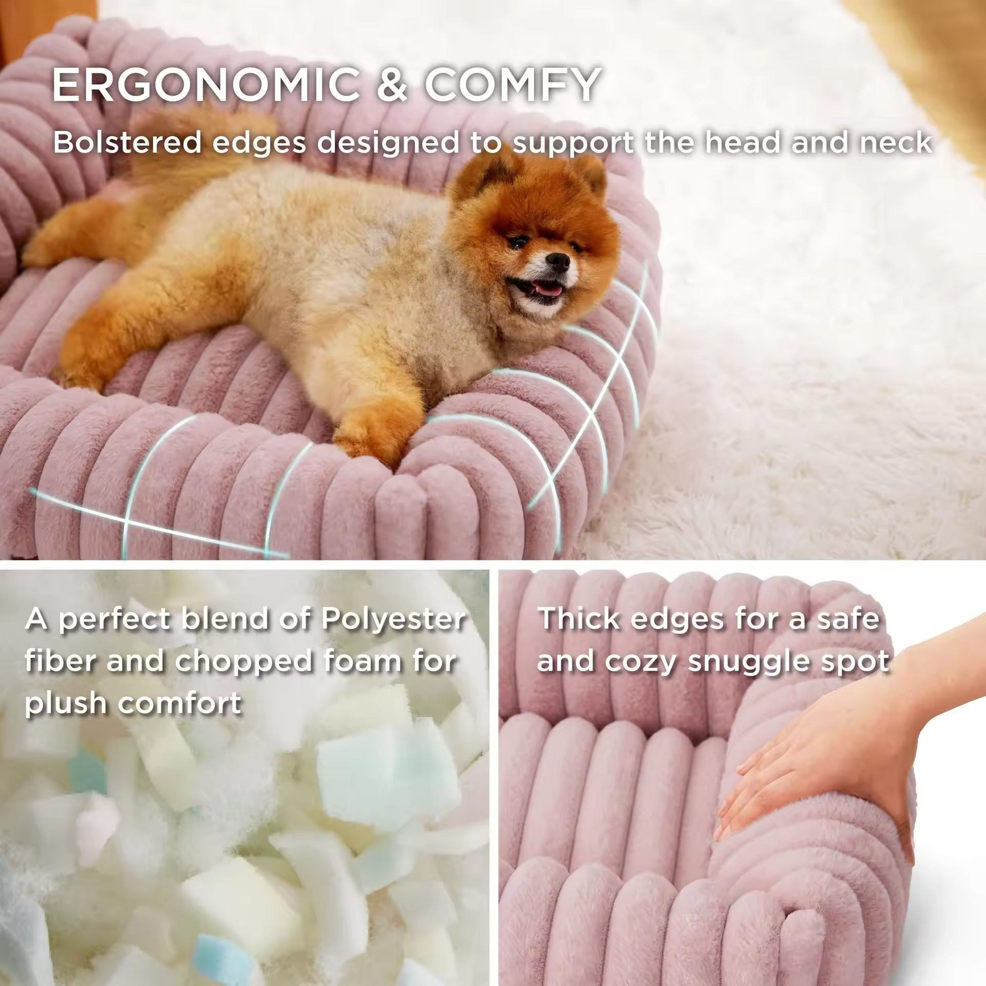 Custom Logo Pet Product Supplier Cat Dog Bed Luxury