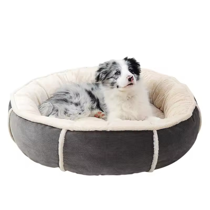 Custom Logo Donut Round Product Dog Cat Pet Bed Accessories