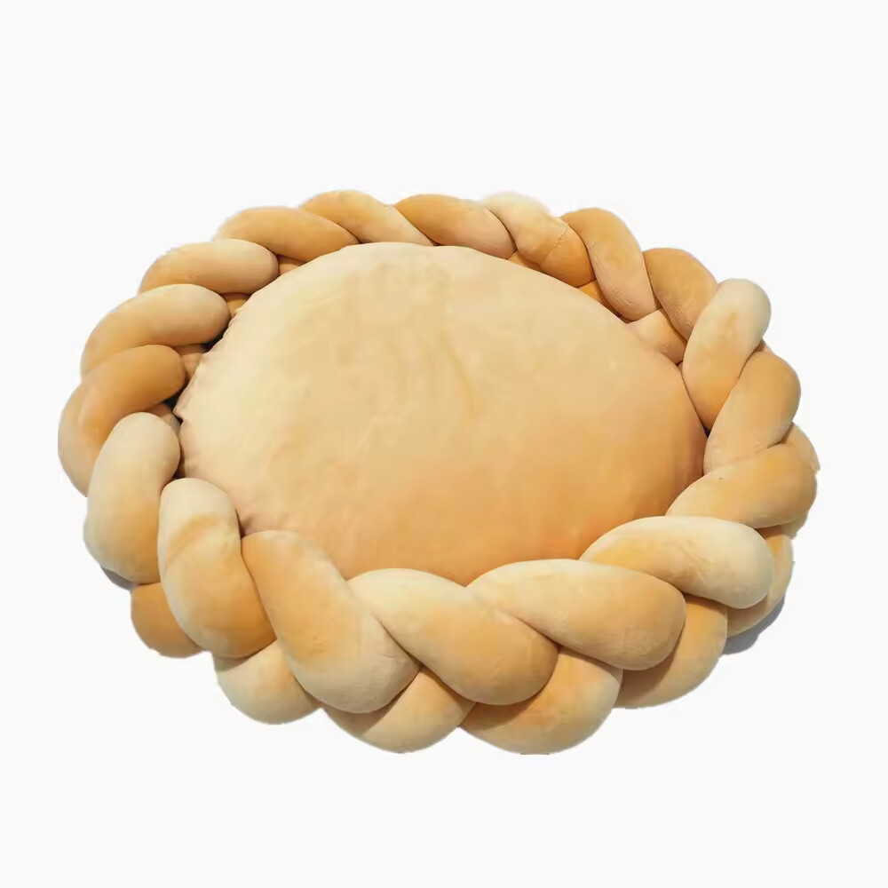 Pet Product Supplier Weaving Round Donut Cat Dog Bed Luxury