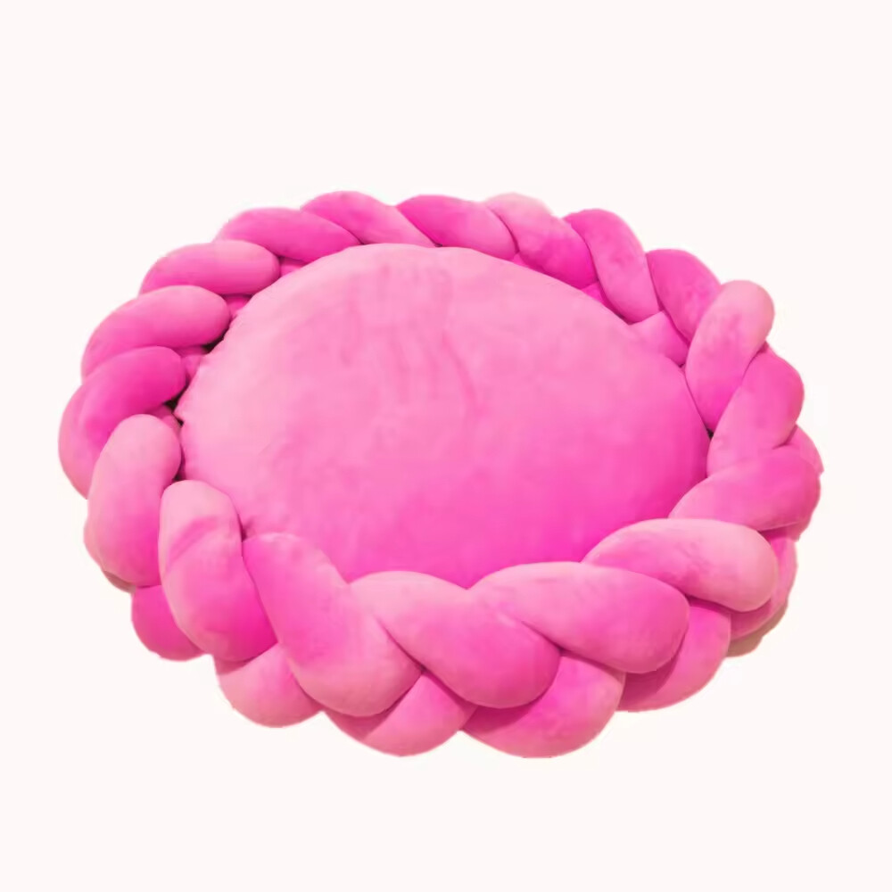 Pet Product Supplier Weaving Round Donut Cat Dog Bed Luxury