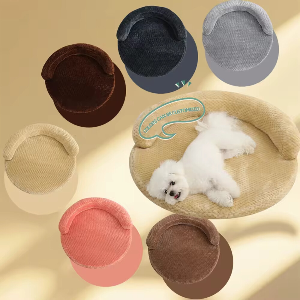  Pet Supplier Round Orthopedic Mamory Foam Dog Bed With Pillow