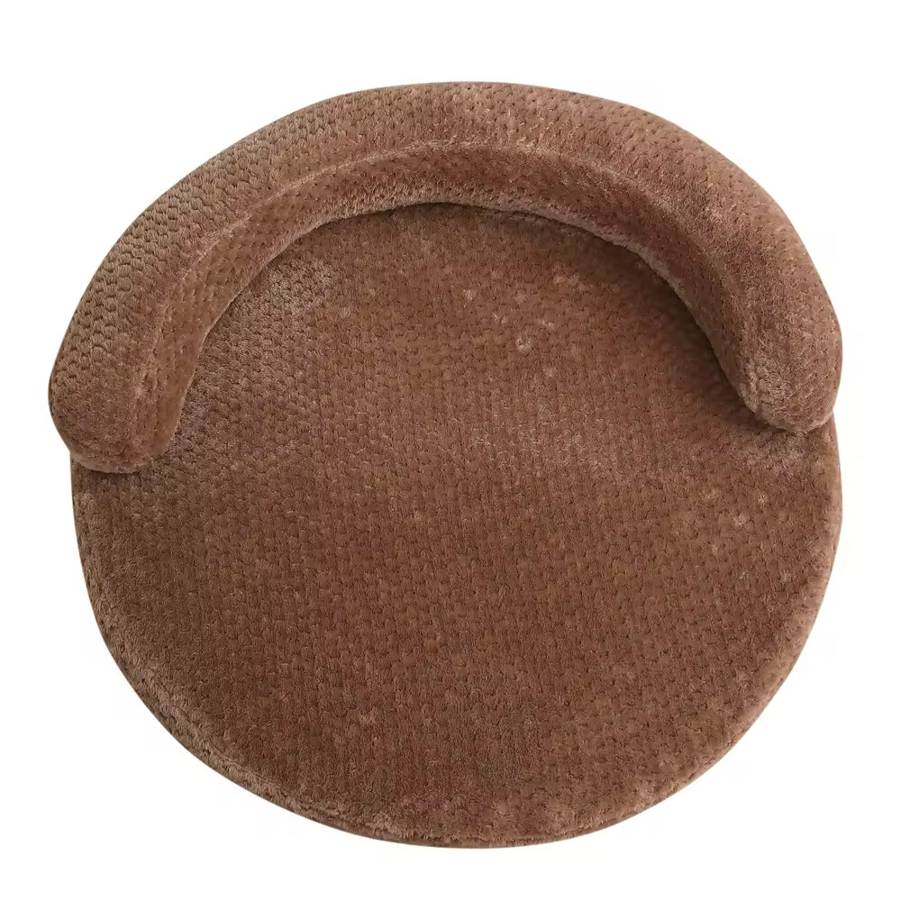  Pet Supplier Round Orthopedic Mamory Foam Dog Bed With Pillow