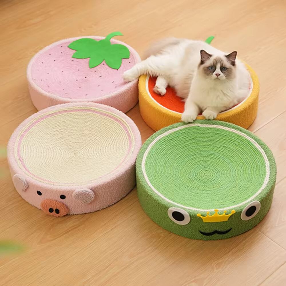 Pet Supplier Sisal Round Cat Scratcher Bed