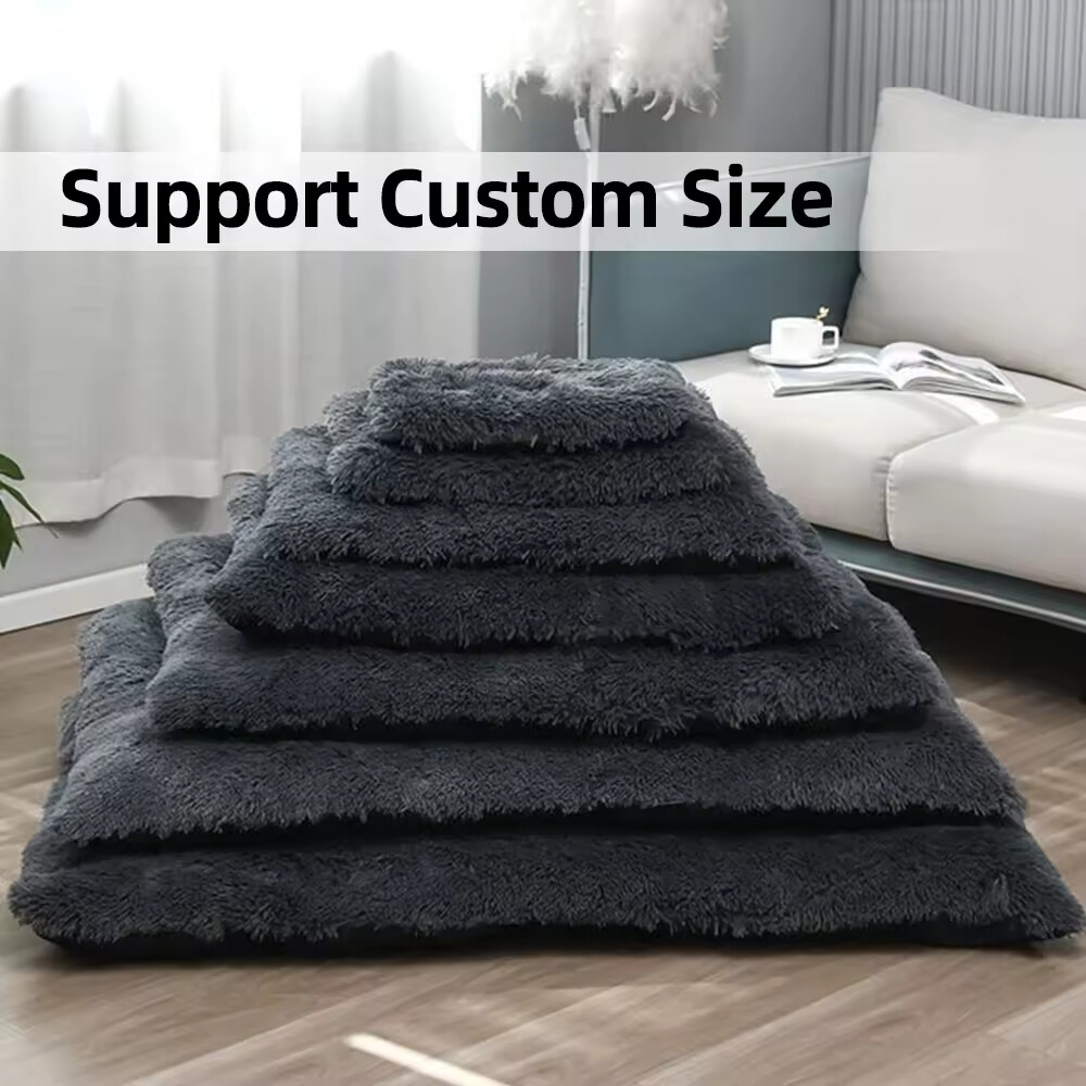 Pet Supplier Custom Logo Soft Plush Anti-slip Cat Dog Cushion