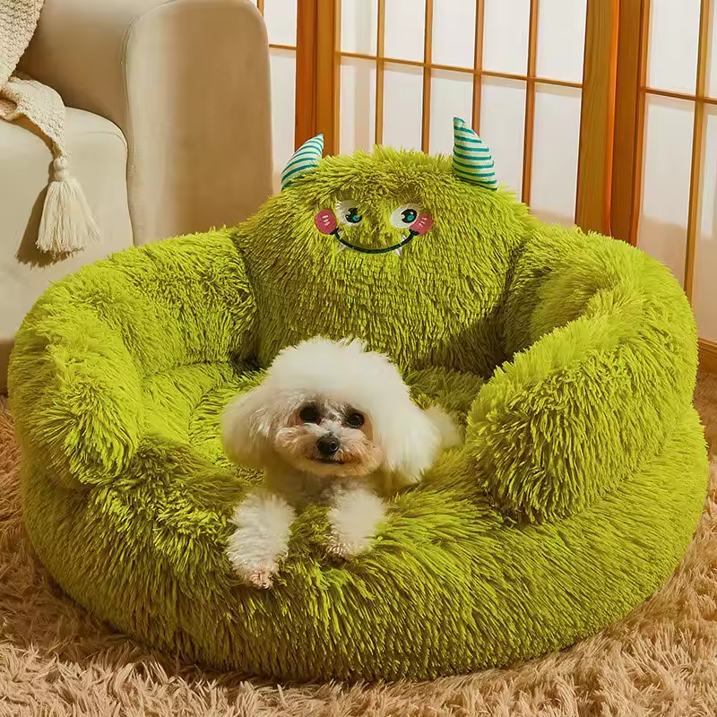Cute Design Plush Cat Dog Sofa Bed