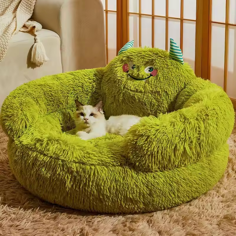 Cute Design Plush Cat Dog Sofa Bed