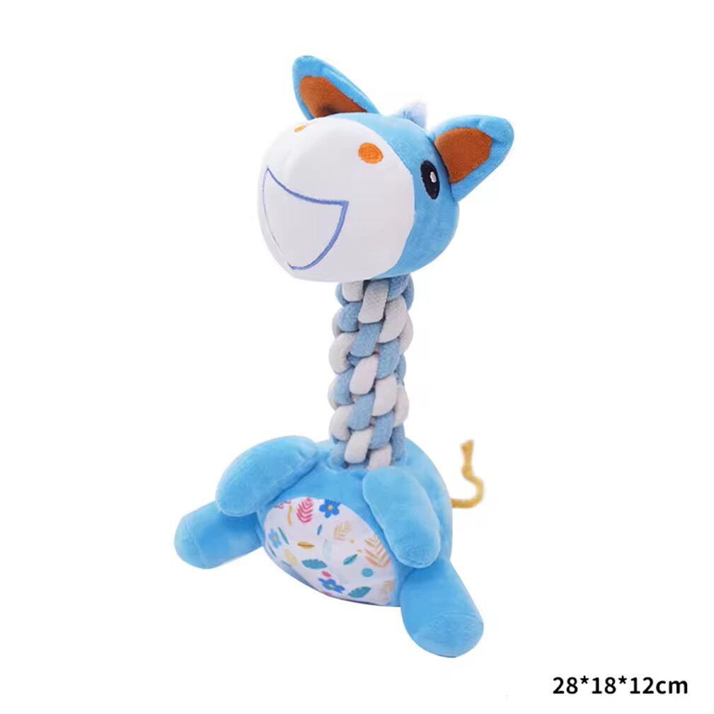 Giraffe Horse Dinosaur Design Dog Plush Toys