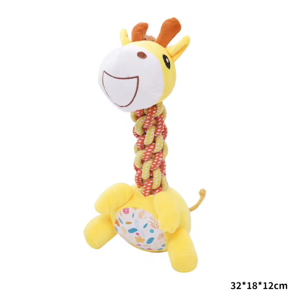 Giraffe Horse Dinosaur Design Dog Plush Toys