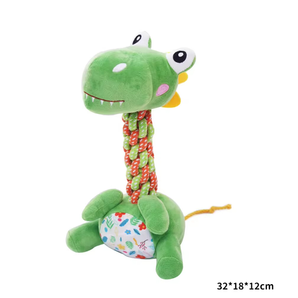 Giraffe Horse Dinosaur Design Dog Plush Toys