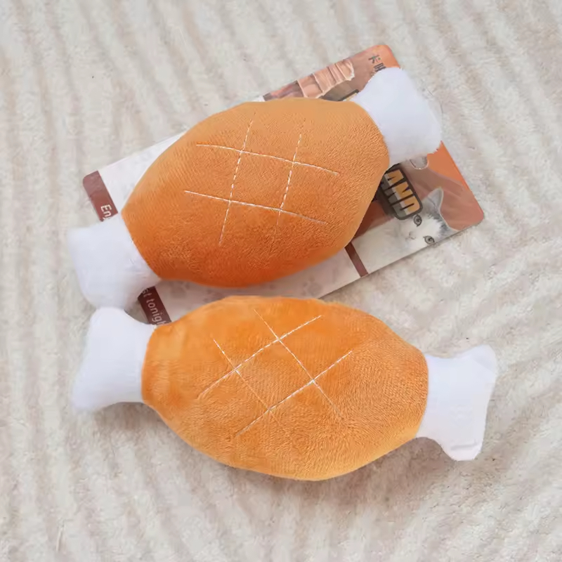 Chicken Leg Squeaky Dog Plush Toys
