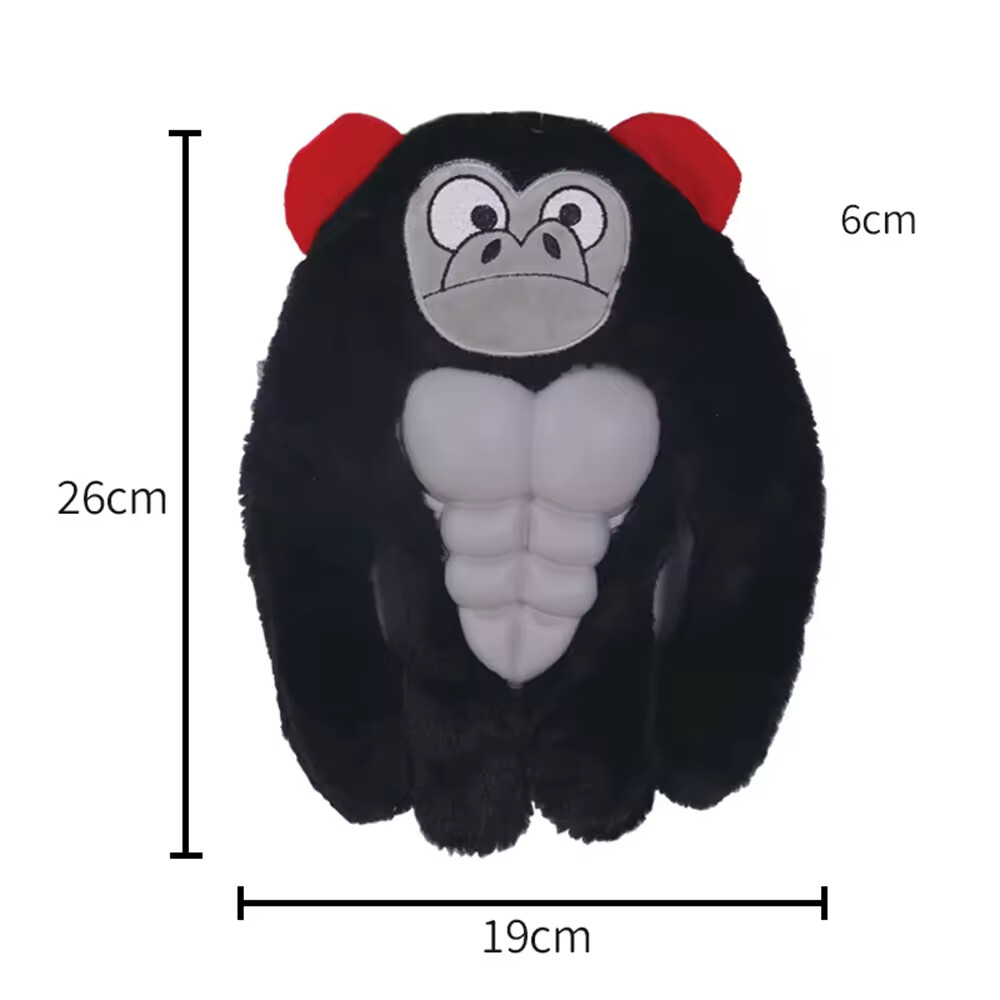 Squeaky Dog Plush Gorilla Toy