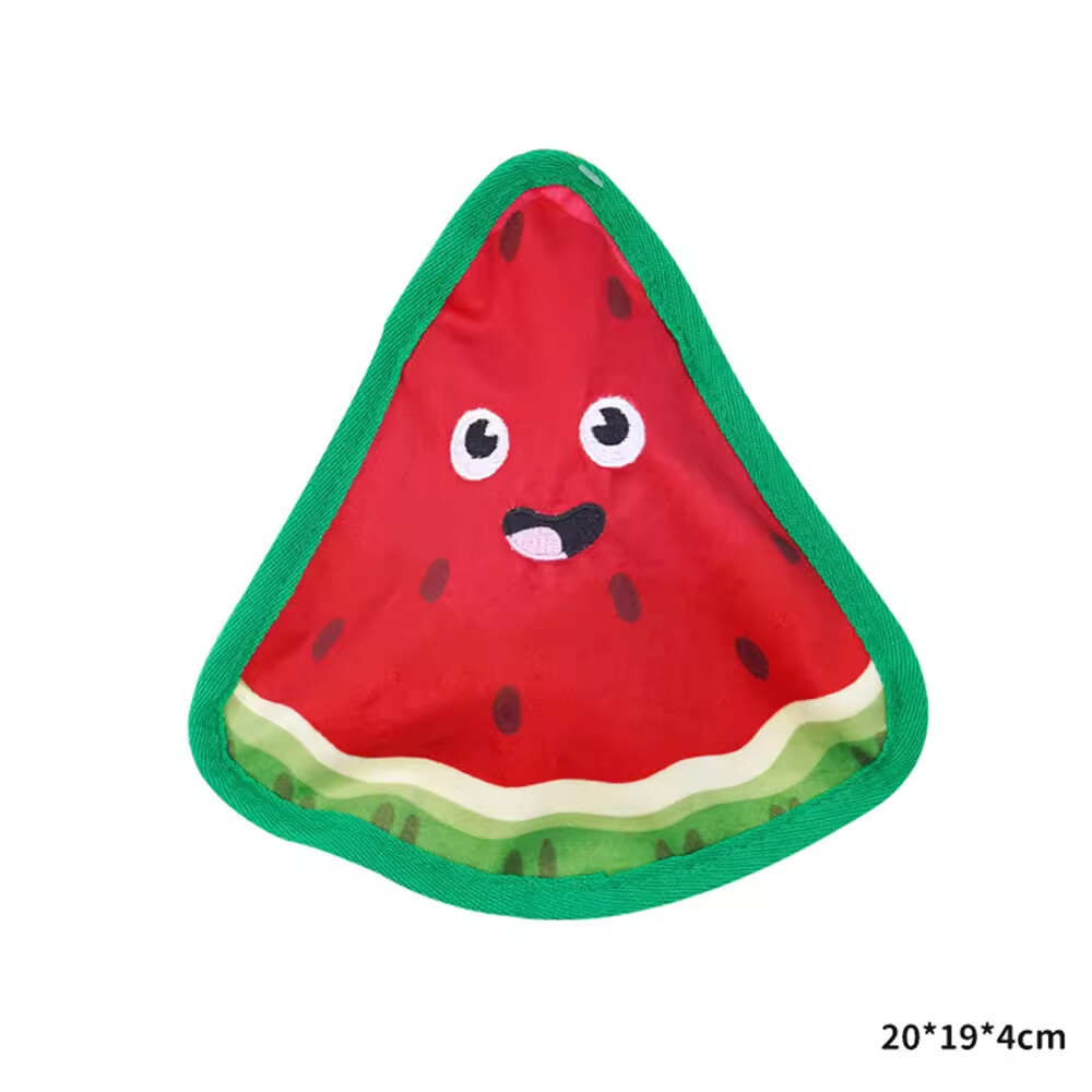 Squeaky Avocado Watermelon Dog Plush Toy