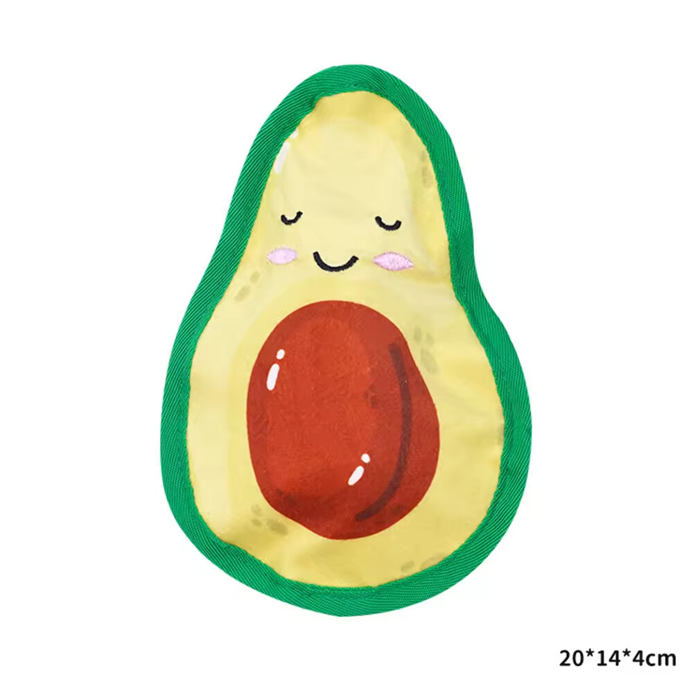 Squeaky Avocado Watermelon Dog Plush Toy