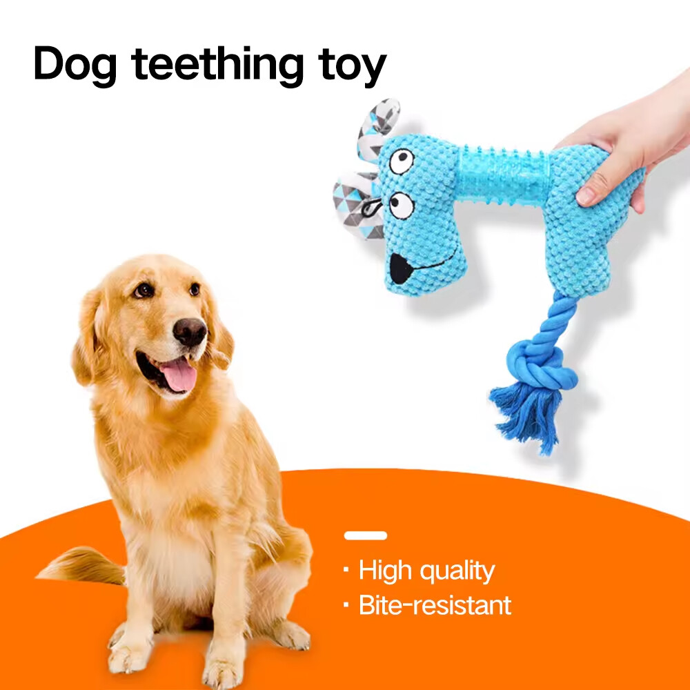 Dog Rope TPR Plush Toy