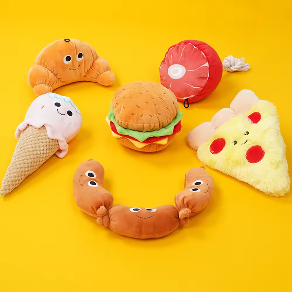 Food Design Dog Plush Toys