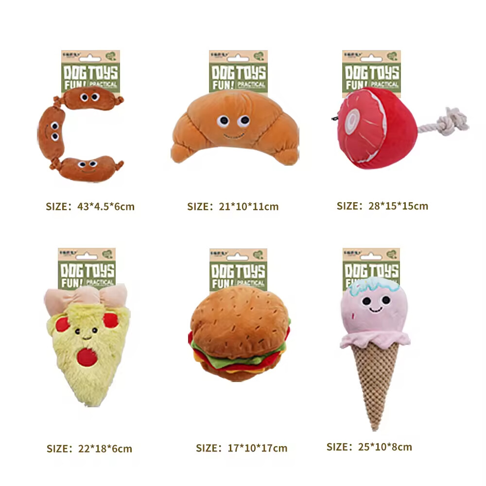 Food Design Dog Plush Toys
