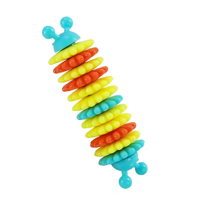 Clean Teeth Feeder Dog Tpr Chew Toys Caterpillar Design