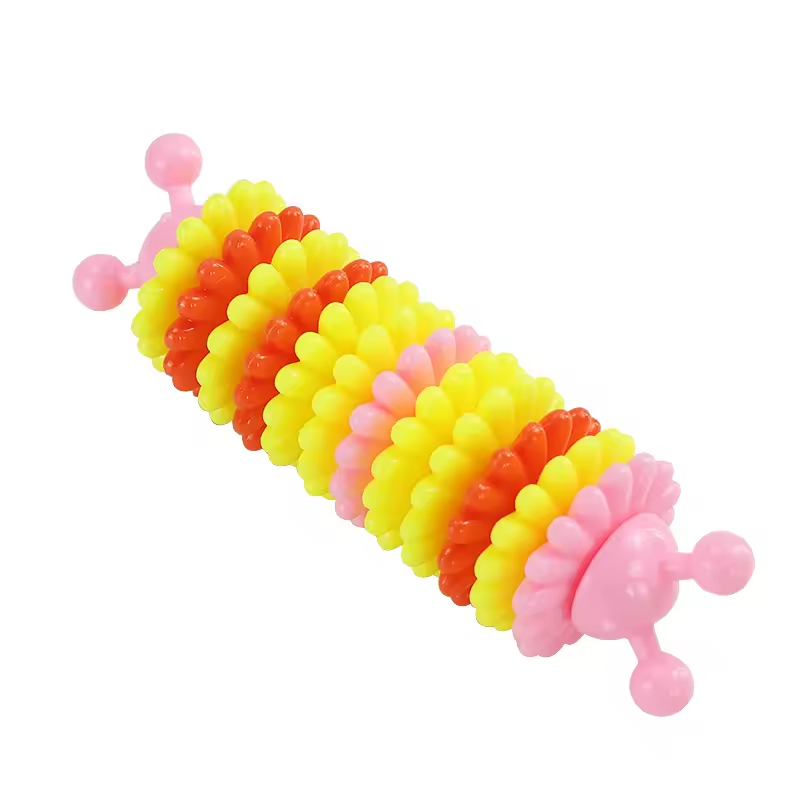 Clean Teeth Feeder Dog Tpr Chew Toys Caterpillar Design