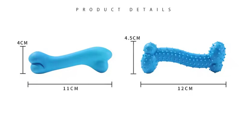 Chew Dog Tpr Bone Toys pink Yellow Blue