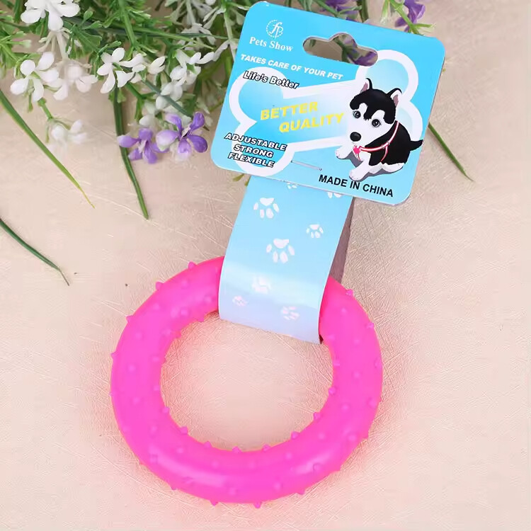 Rubber Circle Shape Dog Tpr Toys