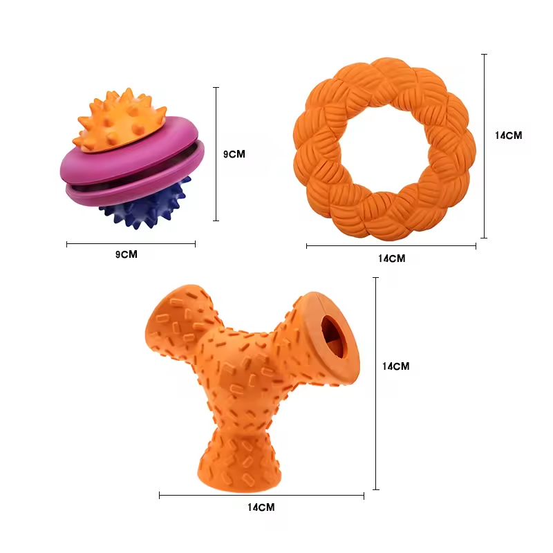 Multi-design Chew Dog Rubber Toys