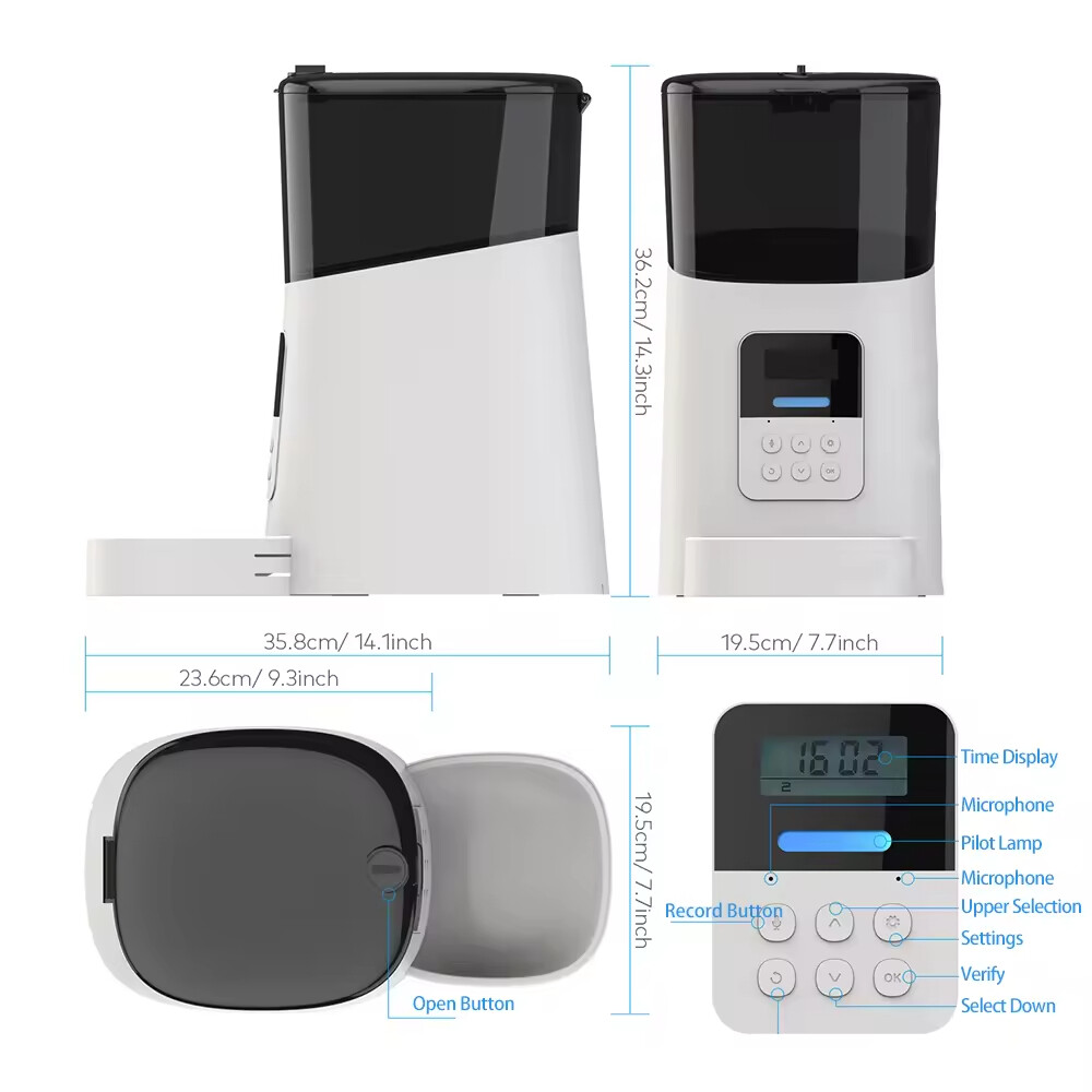 Smart Time Control Automatic Pet Feeder