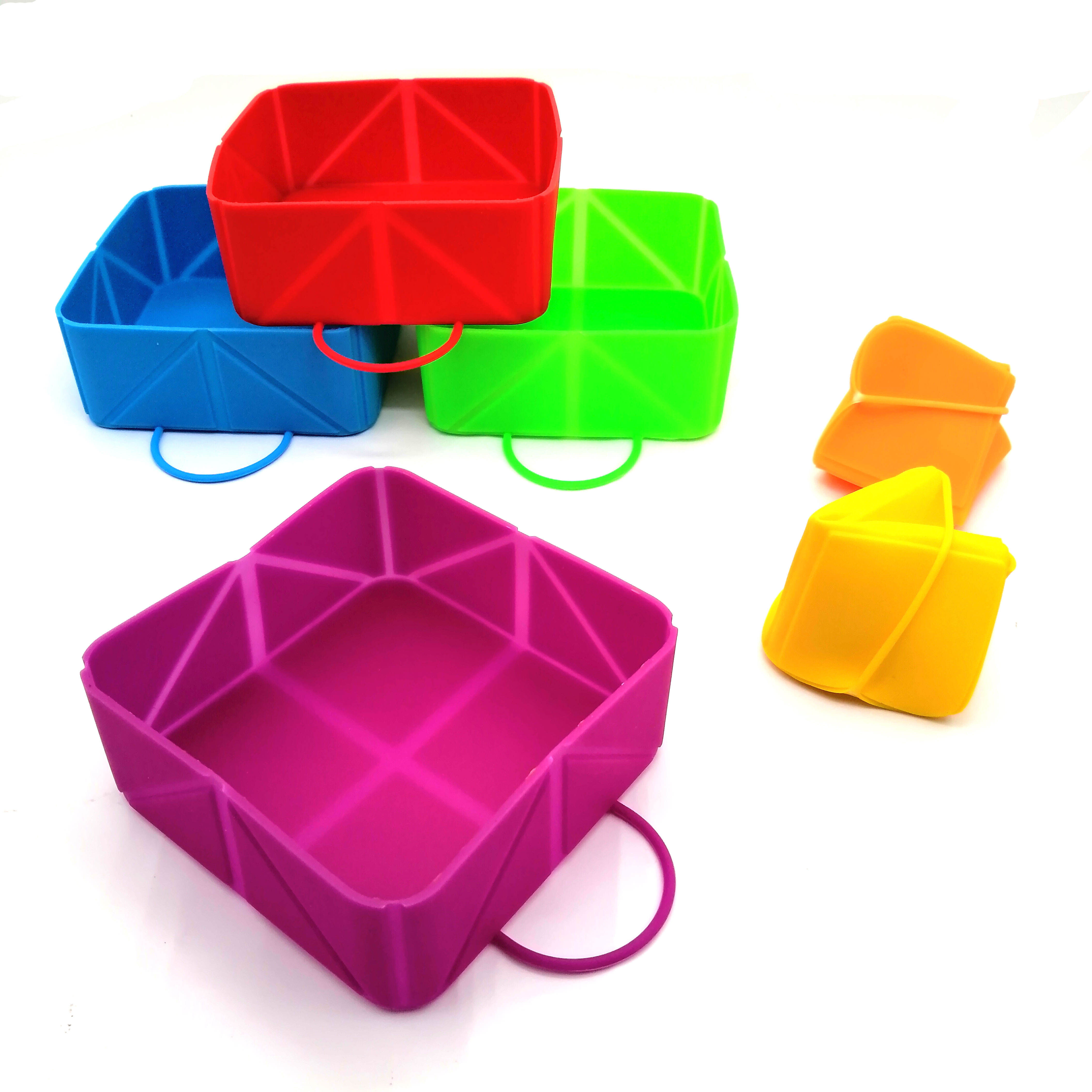 Portable Silicone Collapsible Dog Travel Bowl