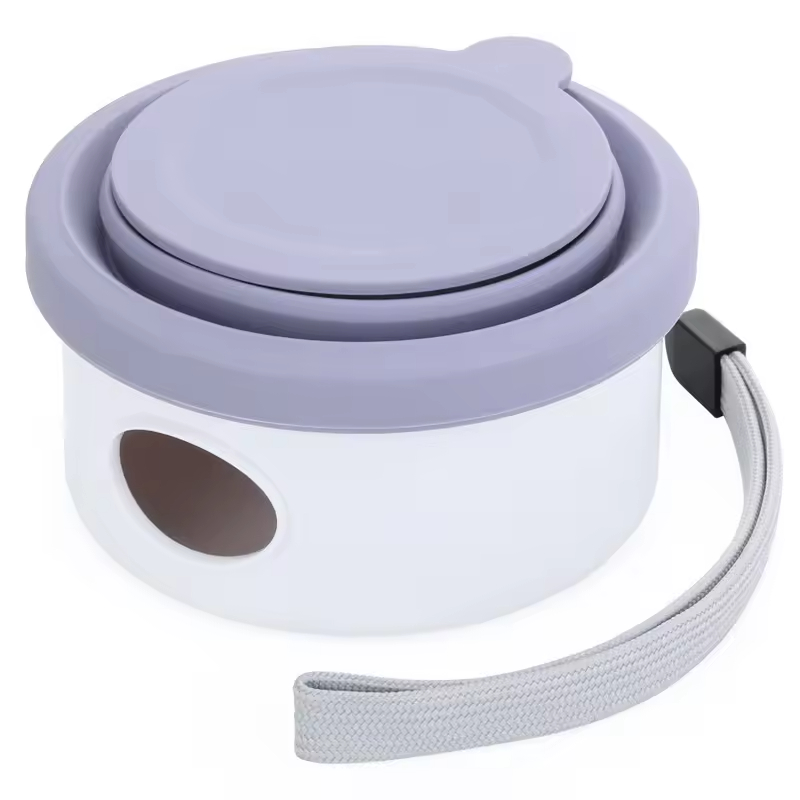 Multi-functional Dog Bowl with Collapsible Lid