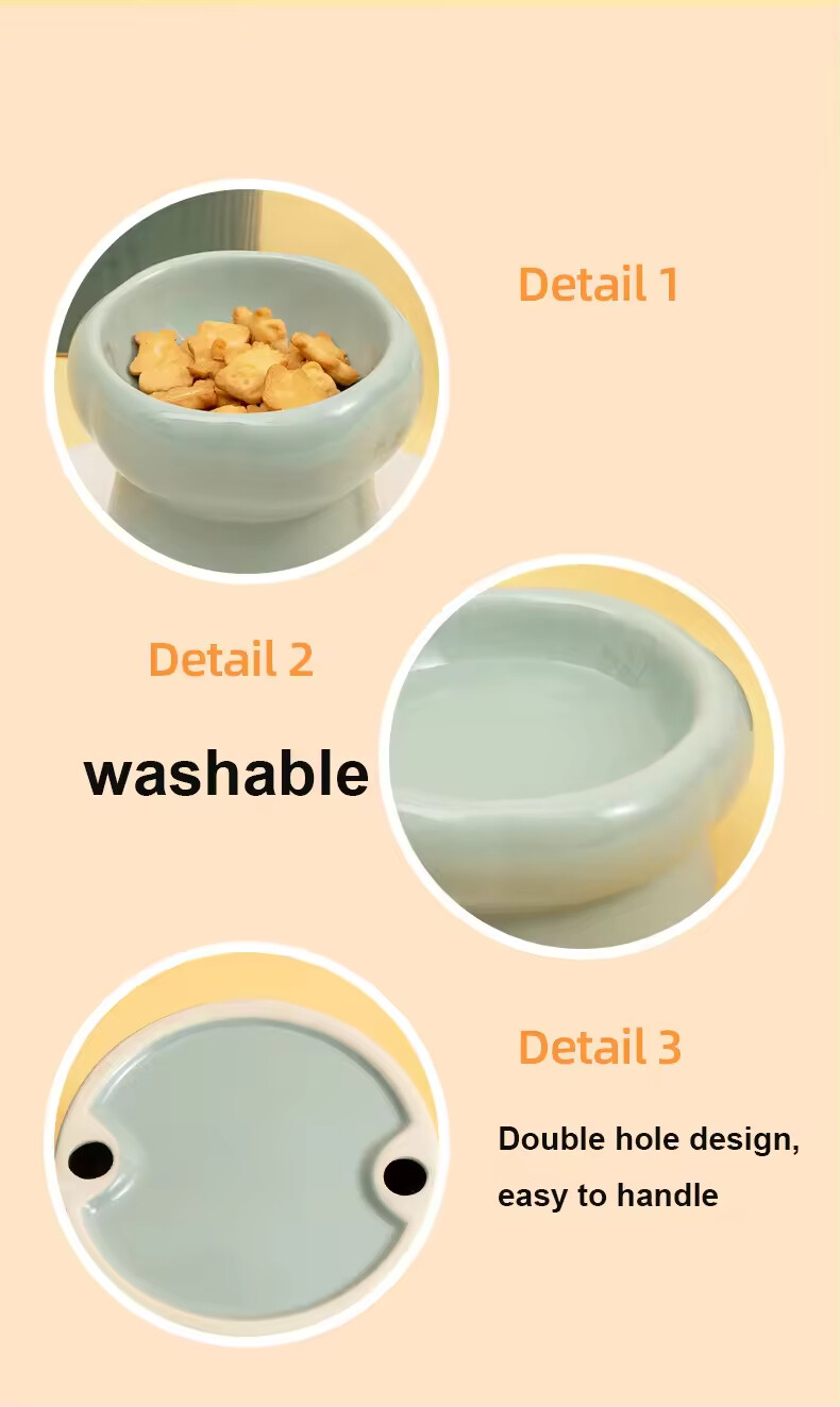 Ceramic Cat Petal Bowl