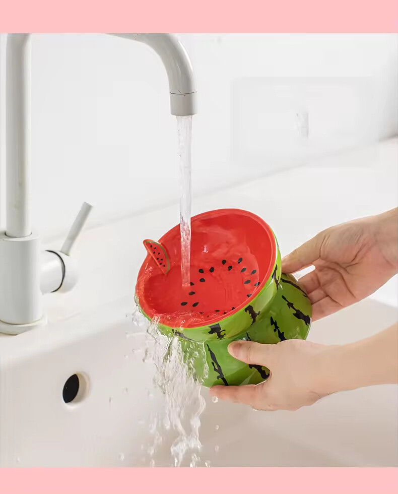 Ceramic Dog Cat Bowl Fruit Design