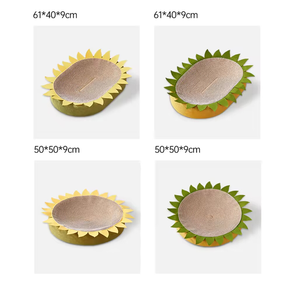 Round Oval Shape Sisal Cat Bed Scratcher