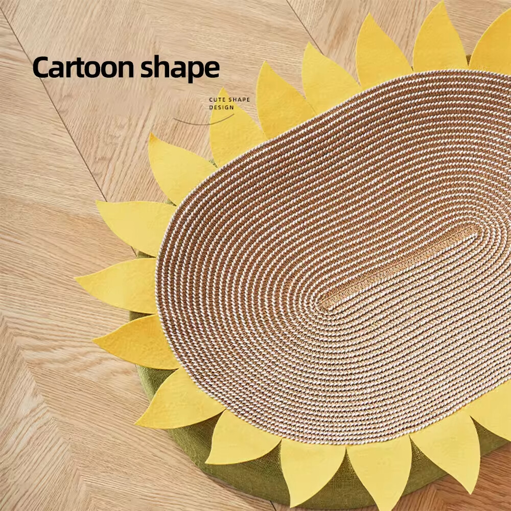 Round Oval Shape Sisal Cat Bed Scratcher