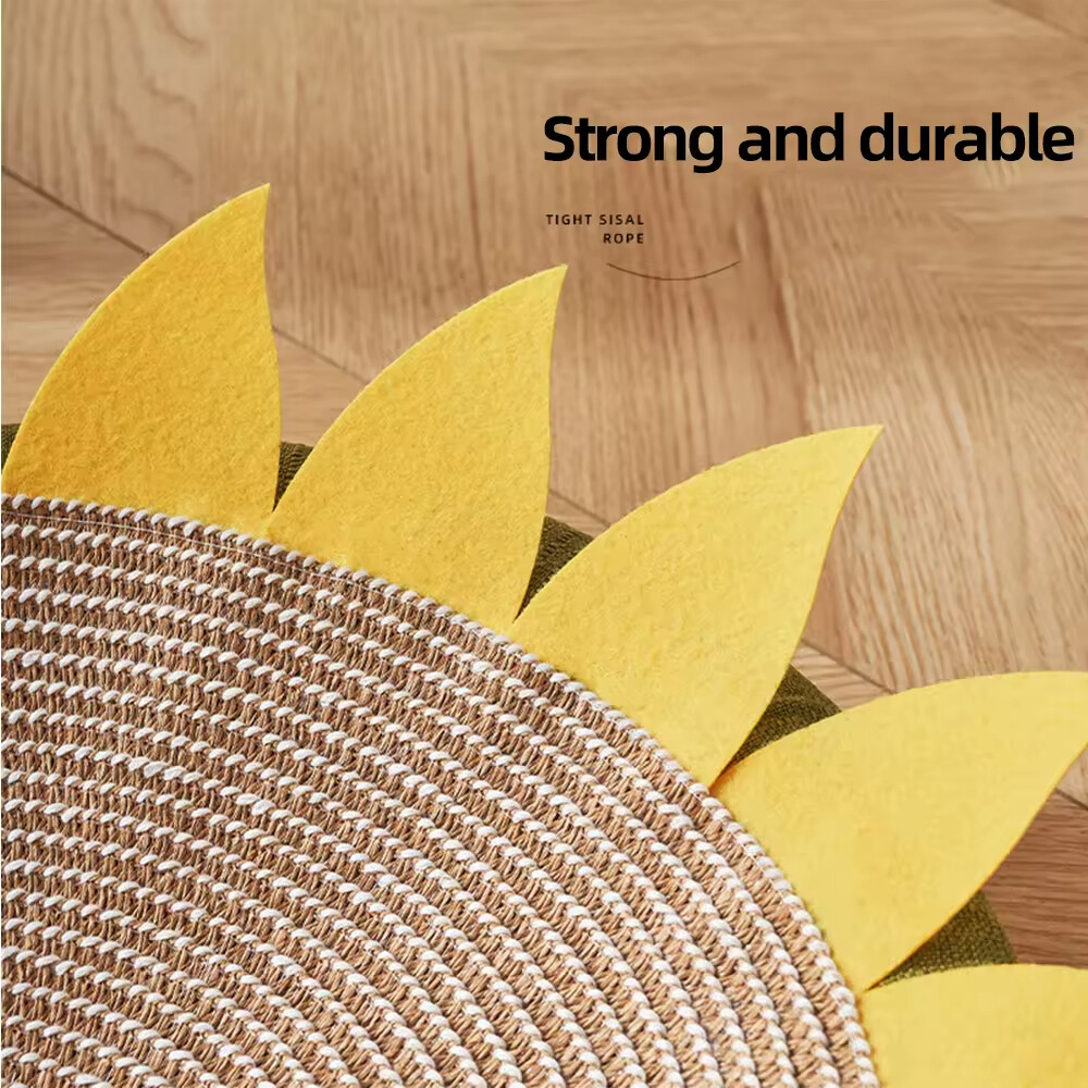 Round Oval Shape Sisal Cat Bed Scratcher