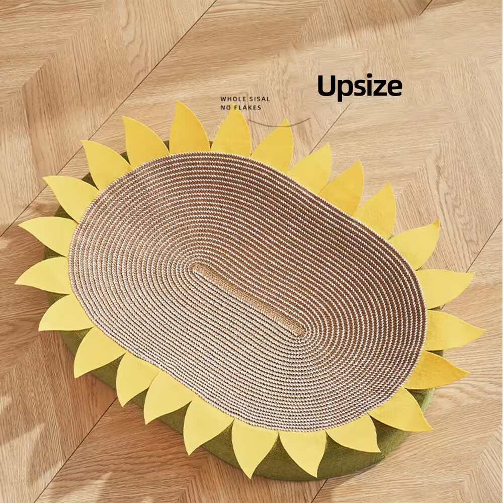 Round Oval Shape Sisal Cat Bed Scratcher