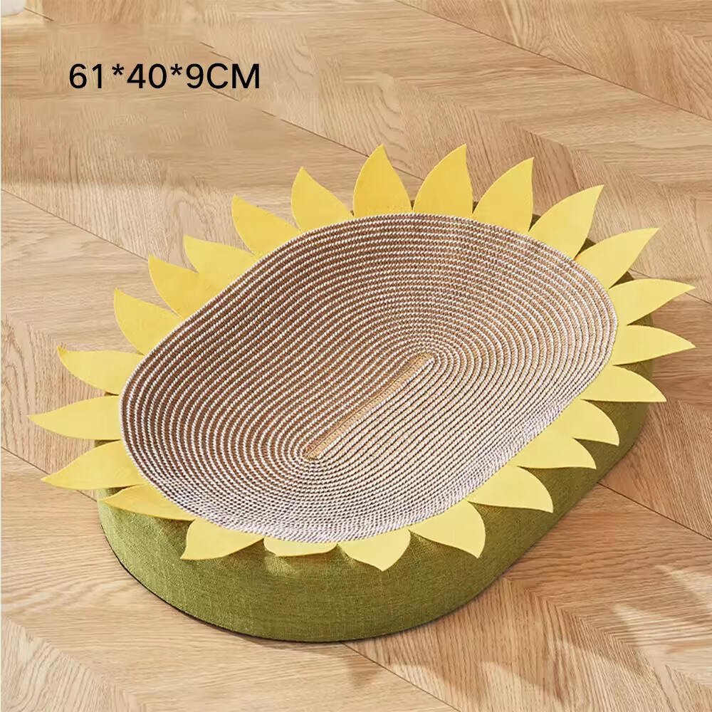 Round Oval Shape Sisal Cat Bed Scratcher