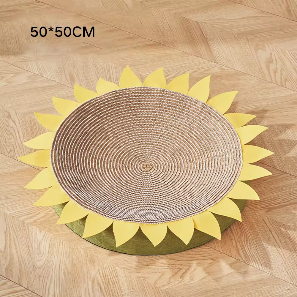 Round Oval Shape Sisal Cat Bed Scratcher