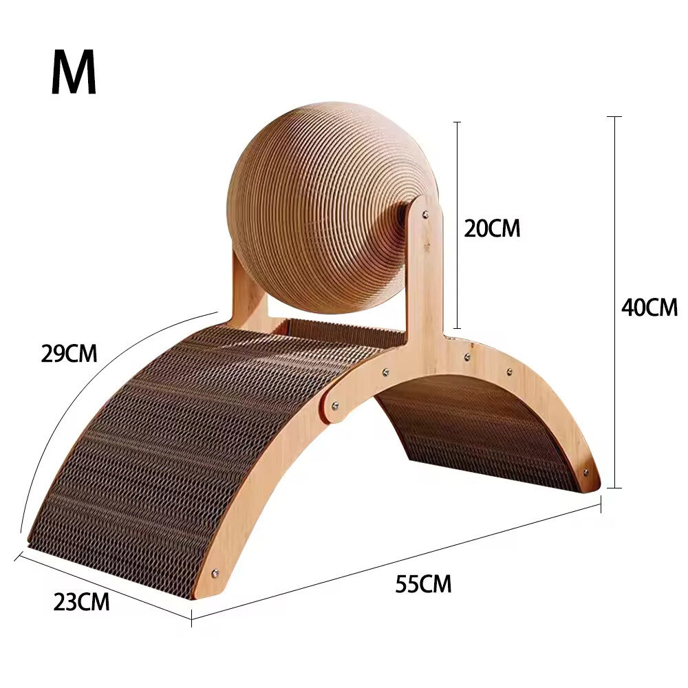 Corrugated Cardboard Sisal Cat Scratcher Ball